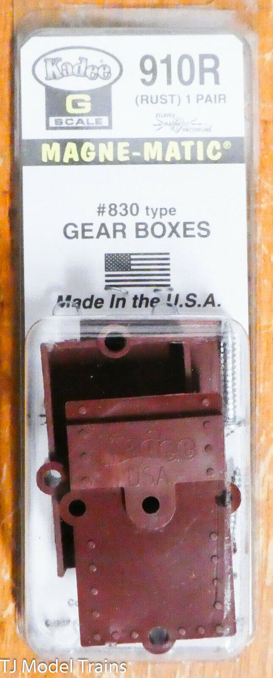 Kadee G #910R / #930 Gearboxes for Straight Centerset Shank Couplers Rust