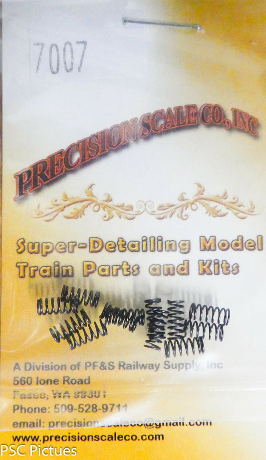 Precision Scale O #7007 Springs Coil, .095" Dia. x .200" Long, for Trucks &