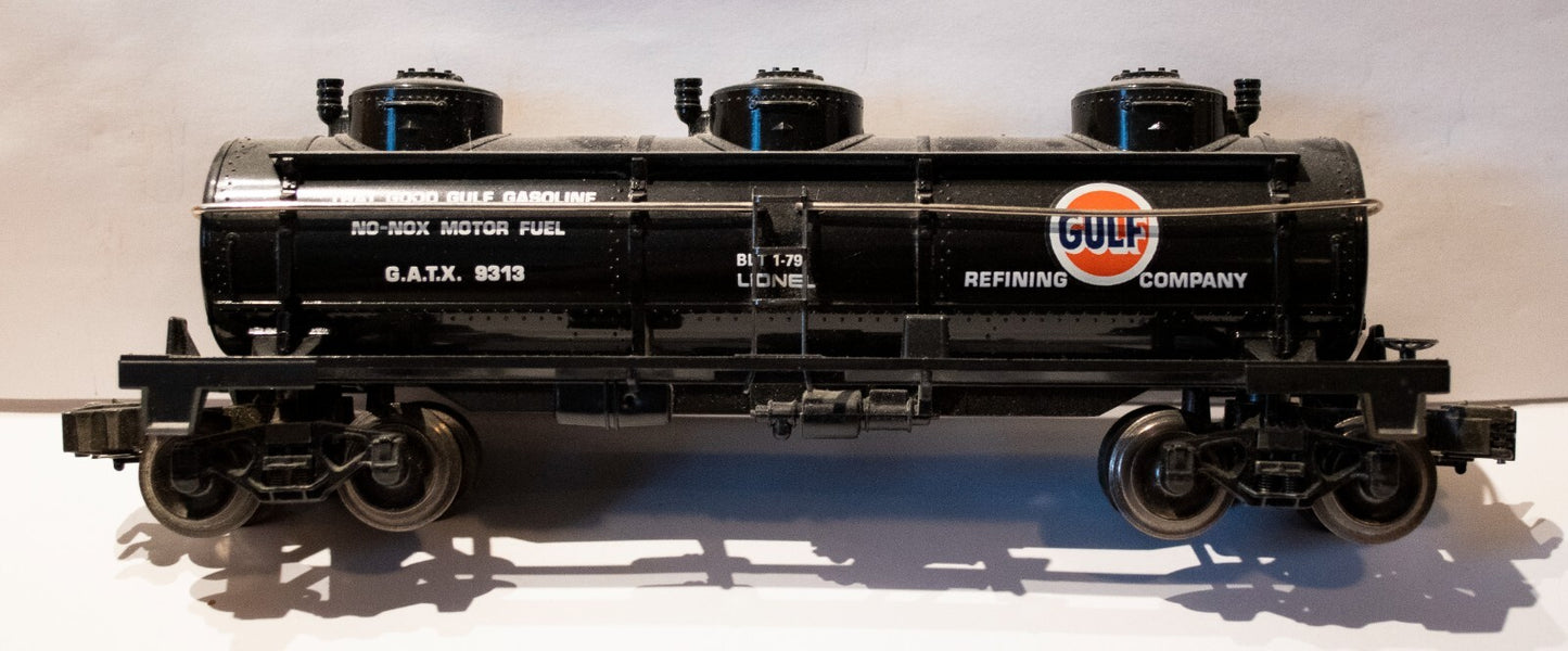 Lionel O Scale (Used) #3913 Limited Edition Series Gulf Three Dome Tank car