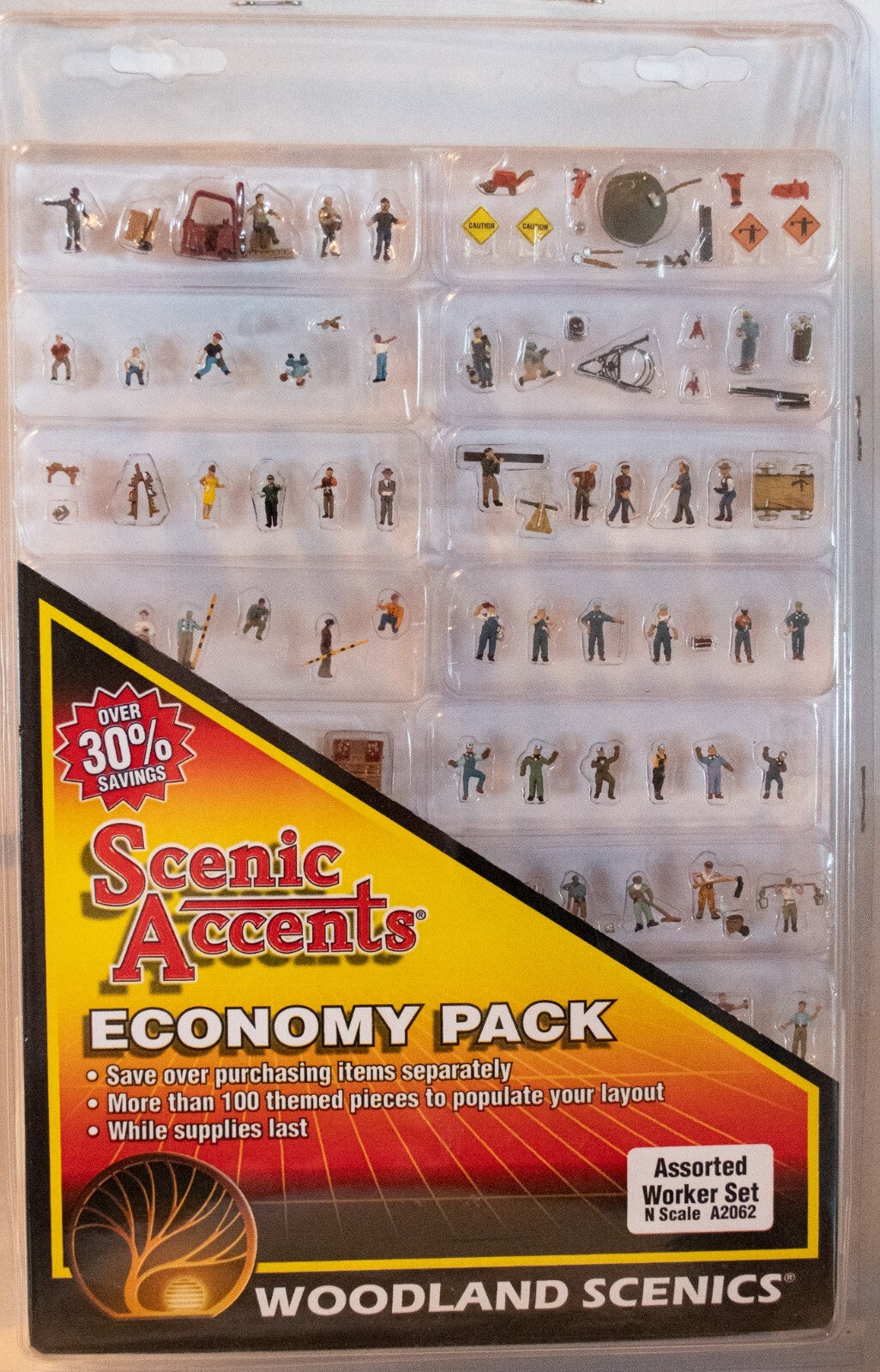 Woodland Scenics N #2062 Scenic Accents(R) -- Worker Economy Pack