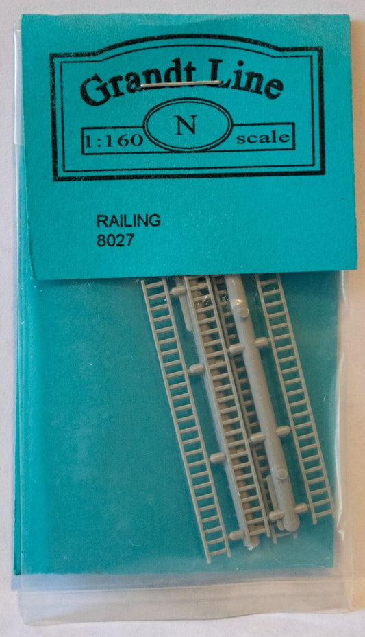 Grandt Line N #8027 Railing pkg(4) -- Each Measures: 2" 5.1cm Long x 3/16" .5cm