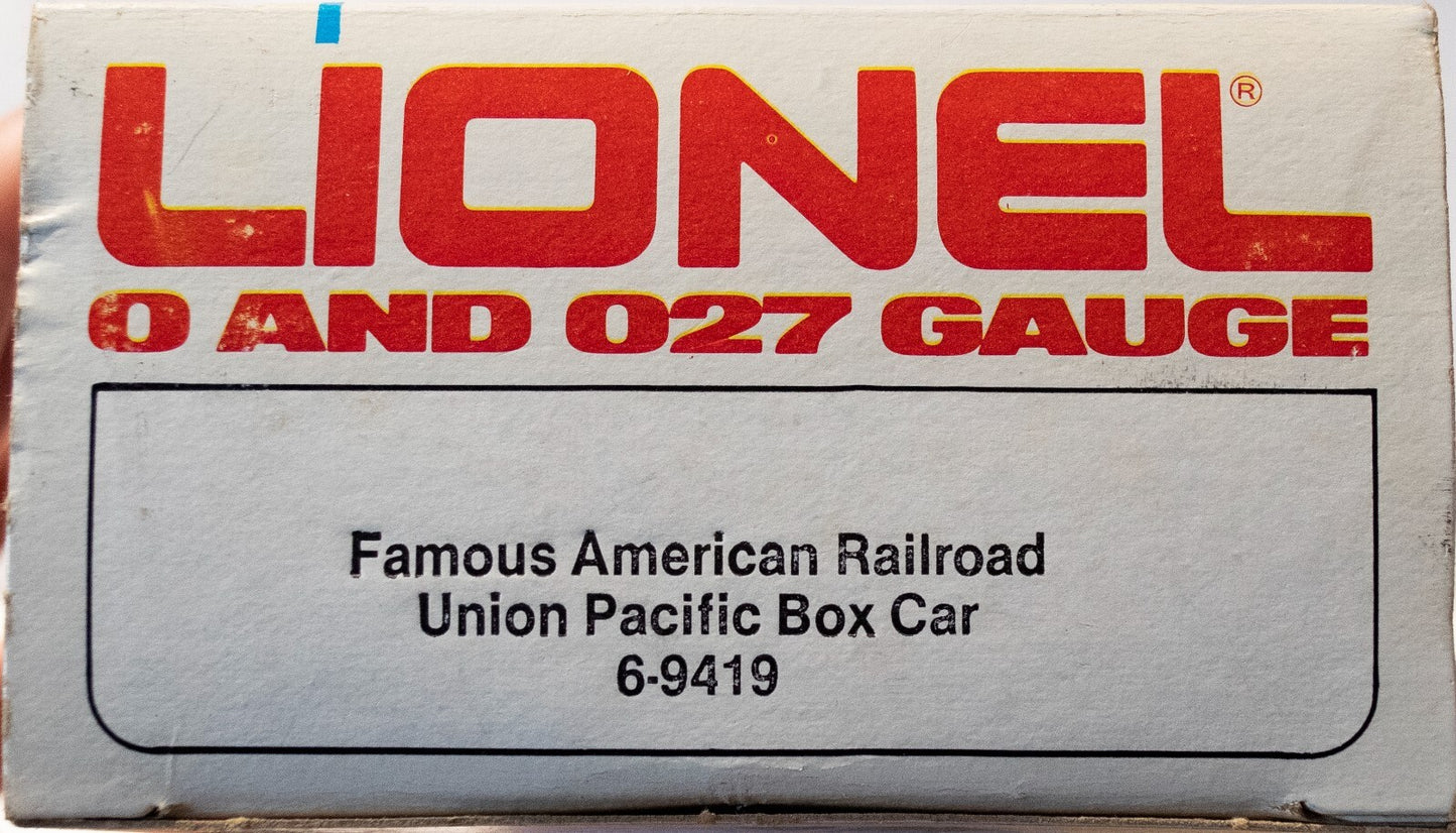 Lionel O Scale  #6-9419 Union Pacific Boxcar