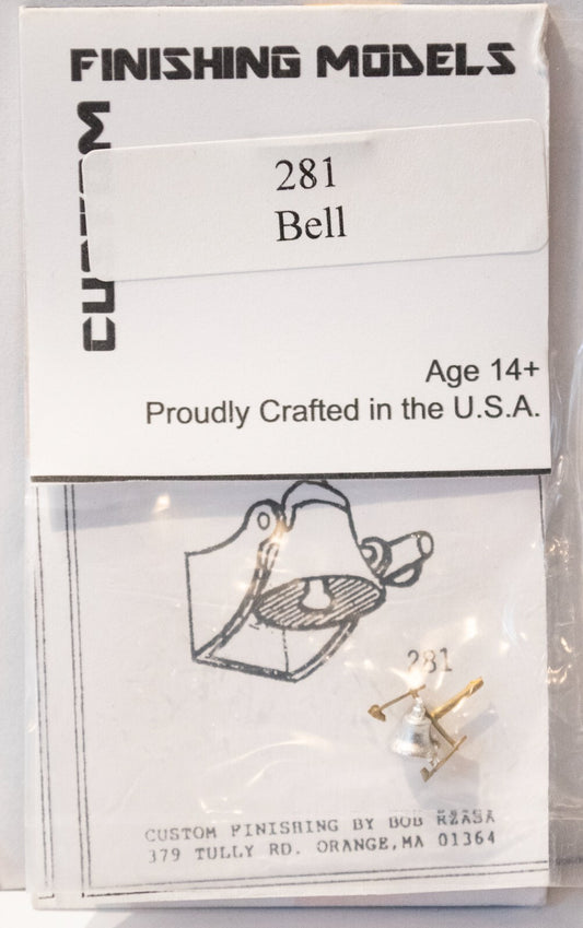 Custom Finishing Models HO #281 High-Hood Mount Bell -- Side Mount