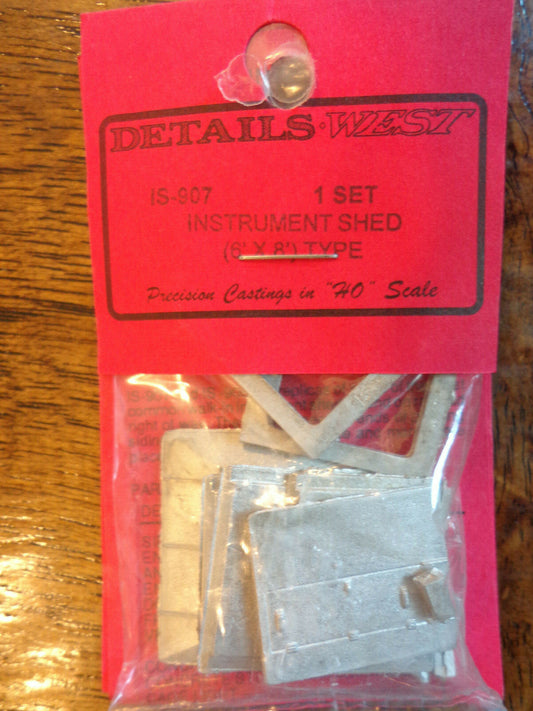 Details West HO #907 Instrument Shed -- 6 x 8' (White Metal Casting Kit)