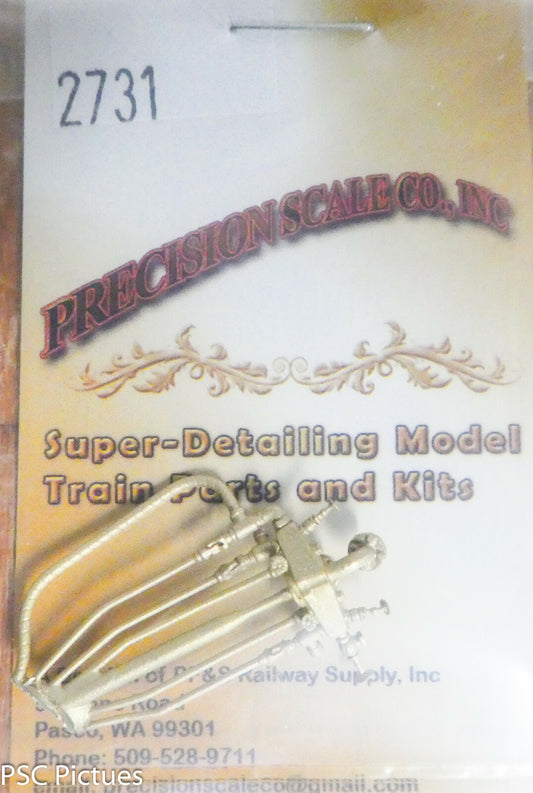 Precision Scale HO #2731 Turret, Front of Cab w/Control Rods (Brass Casting)