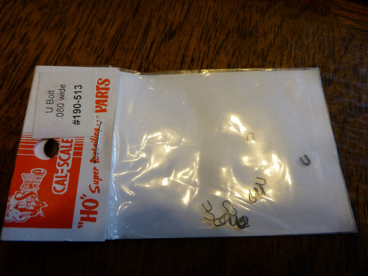 Cal-Scale #513 (HO Scale) Large U Bolt .012 Wire (20 in pkg)