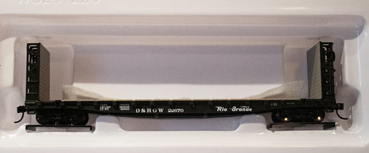 Walthers HO #910-5927 53' GSC Bulkhead Flatcar - Ready to Run -- Denver & Rio Gr