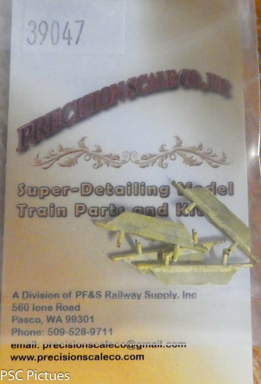 Precision Scale HO #39047 EMD Cab Shade (Brass Castings) 4 in pkg