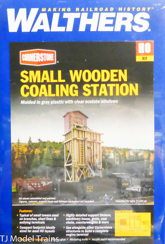 Walthers HO #933-4202 Small Wooden Coaling Station (Plastic Kit) NEW HO Scale