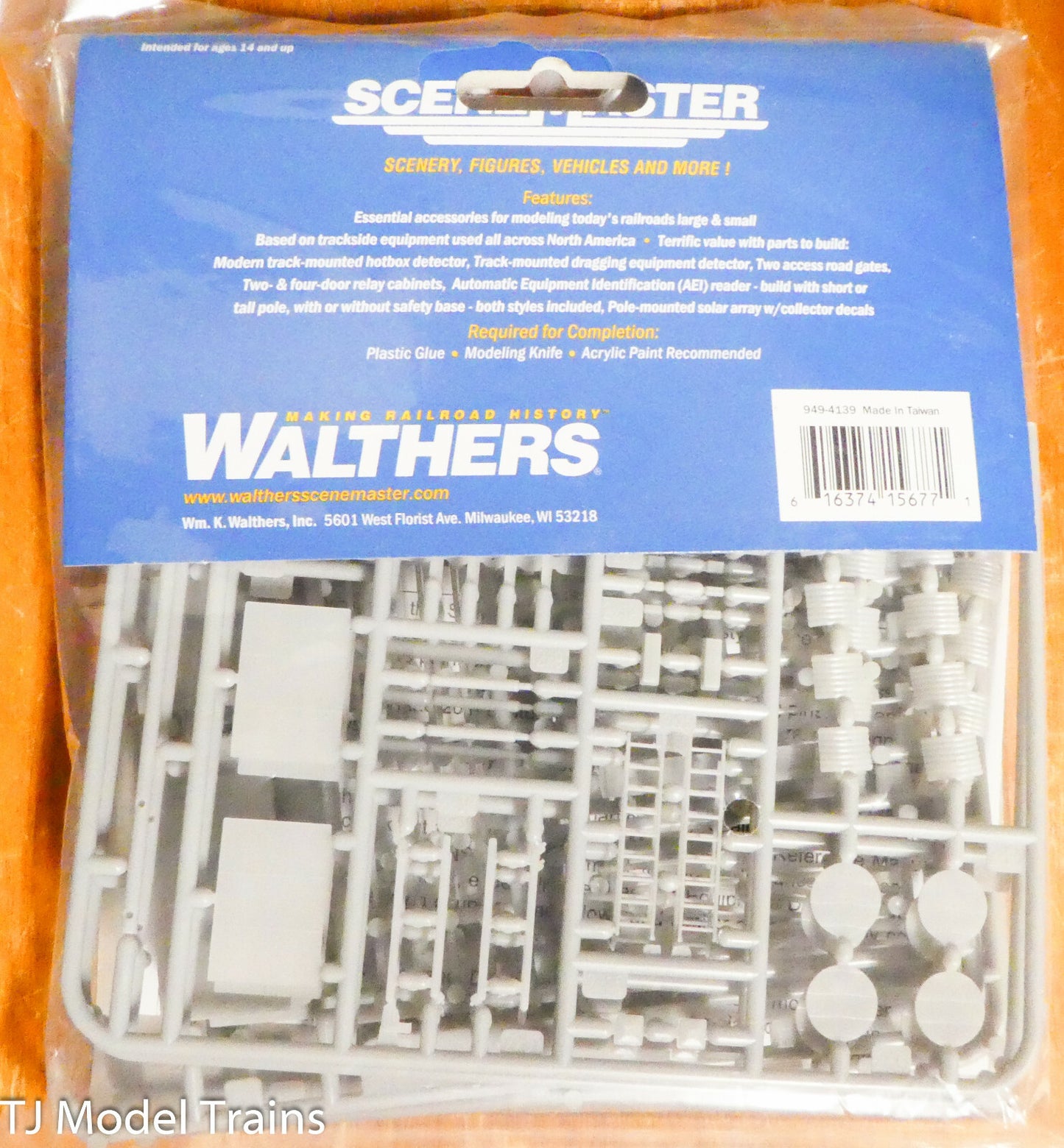 SceneMaster Walthers HO #949-4139 Modern Trackside Detail Set -- Kit (Plastic)