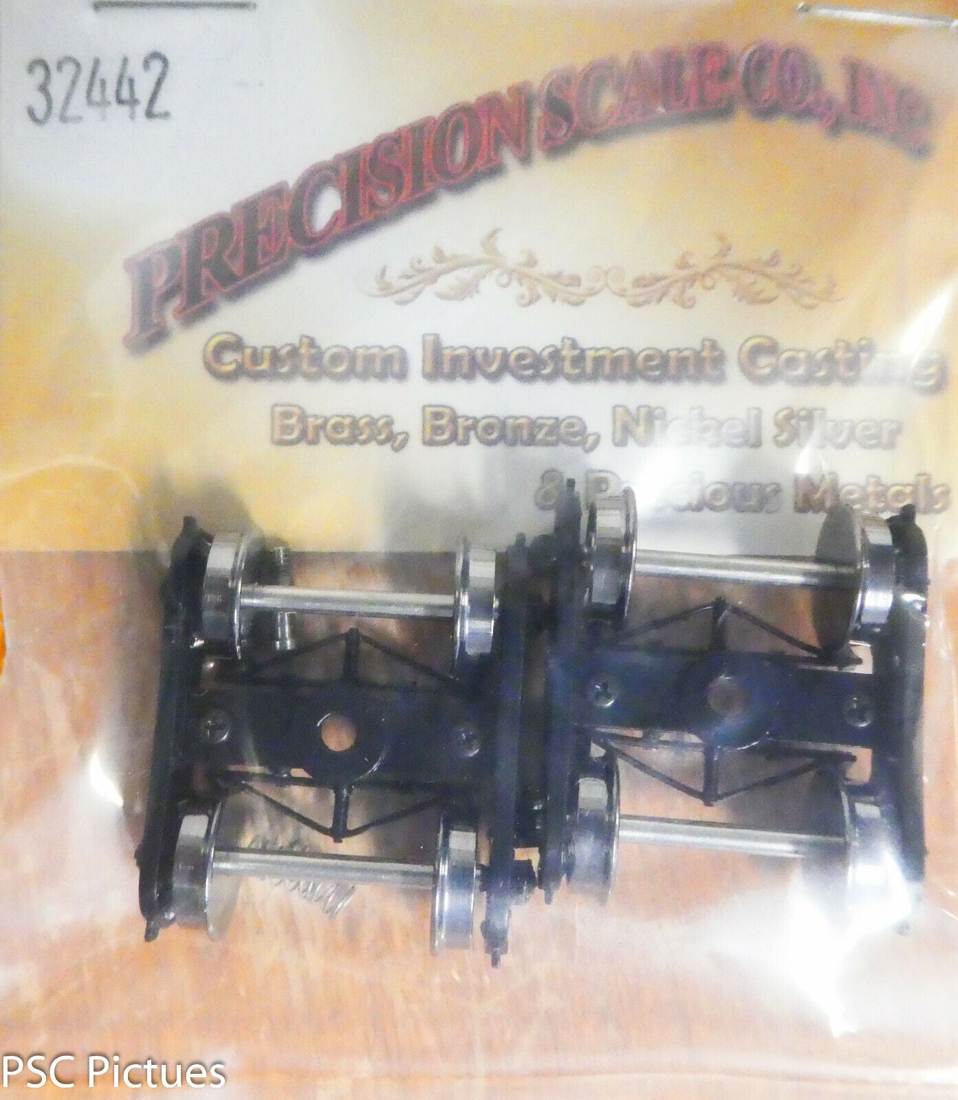 Precision Scale HO #32442 Trucks Built, Allied Full Cushion Wheel Base (1 Pair)