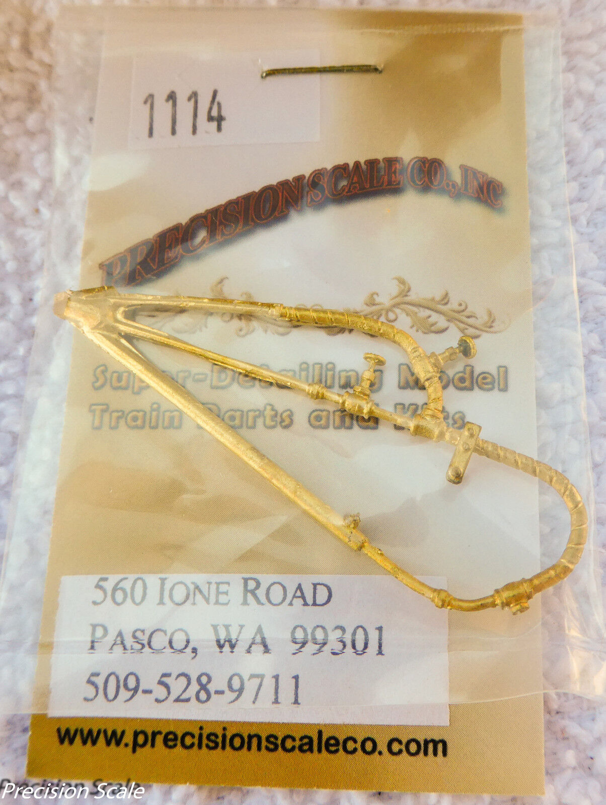 Precision Scale O #1114 Pipes, K-37, Steam w/ Valves, Firemans side