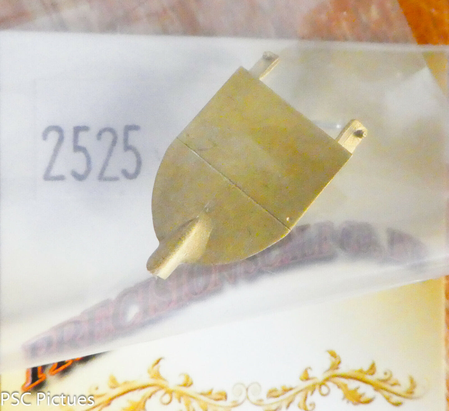 Precision Scale O #2525 Bracket, Headlight, Heisler #2  (Brass Casting Part)