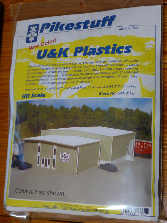 Pikestuff HO #541-102 U&K Plastics (Building Kit) Plastic Kit