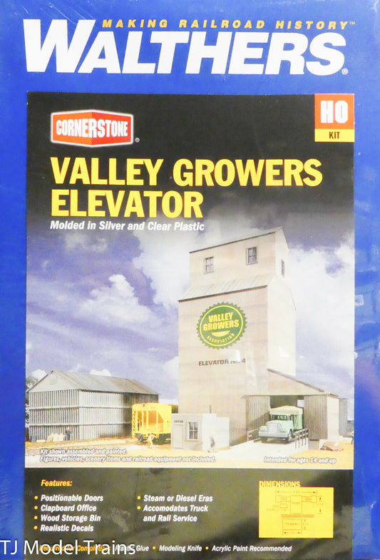 Walthers HO #933-3096 Valley Growers Elevator (Plastic Kit) NEW (HO Scale)