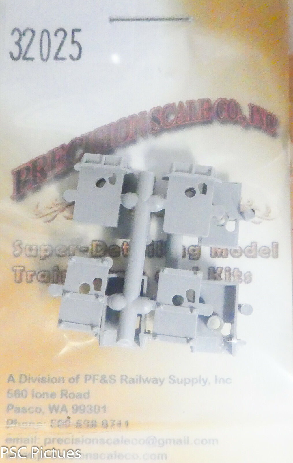 Precision Scale HO #32025 Coupler Pockets for KD, (Plastic Parts)