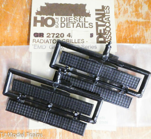 Detail Associates HO #2720 Radiator Grilles - for: EMD GP40, SD40 Series(Plastic