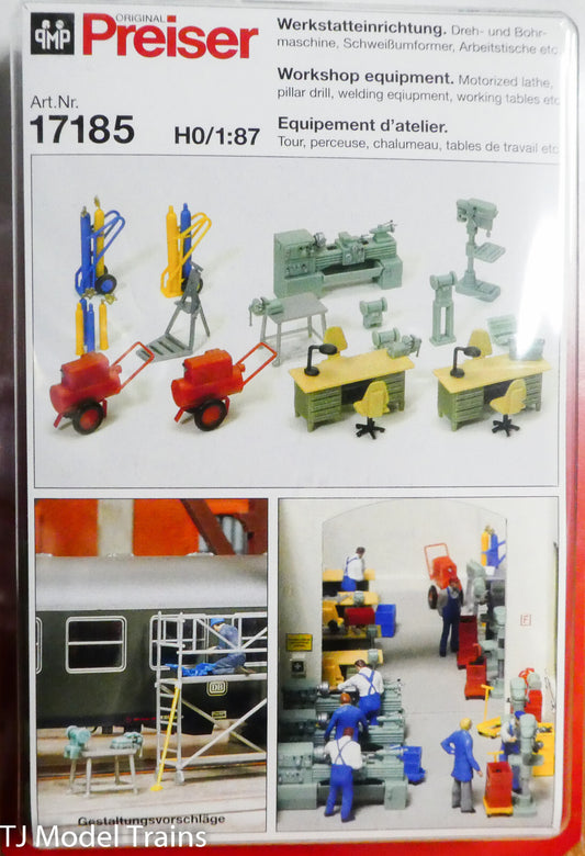Preiser HO #17185 Workshop Equipment (1:87 Scale)
