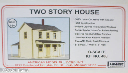 American Model Builders, Inc O #486 Two Story House (Laser Kit)