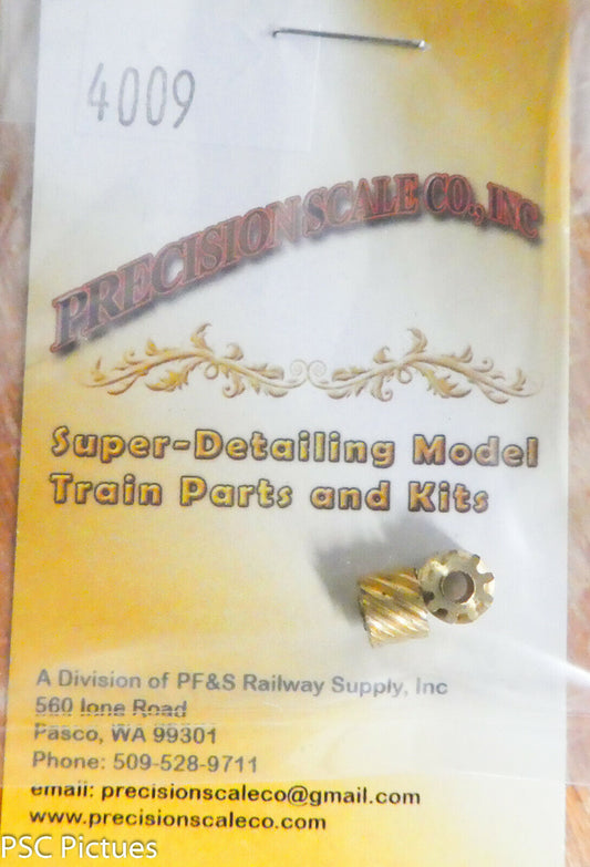 Precision Scale  #4009 Gears, Helical, 1:1 Ratio (Brass)