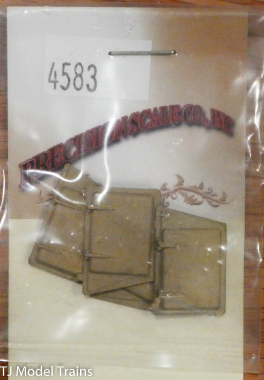 Precision Scale O #4583 Doors, "Cast Steel", for Hopper Cars, Wine co...
