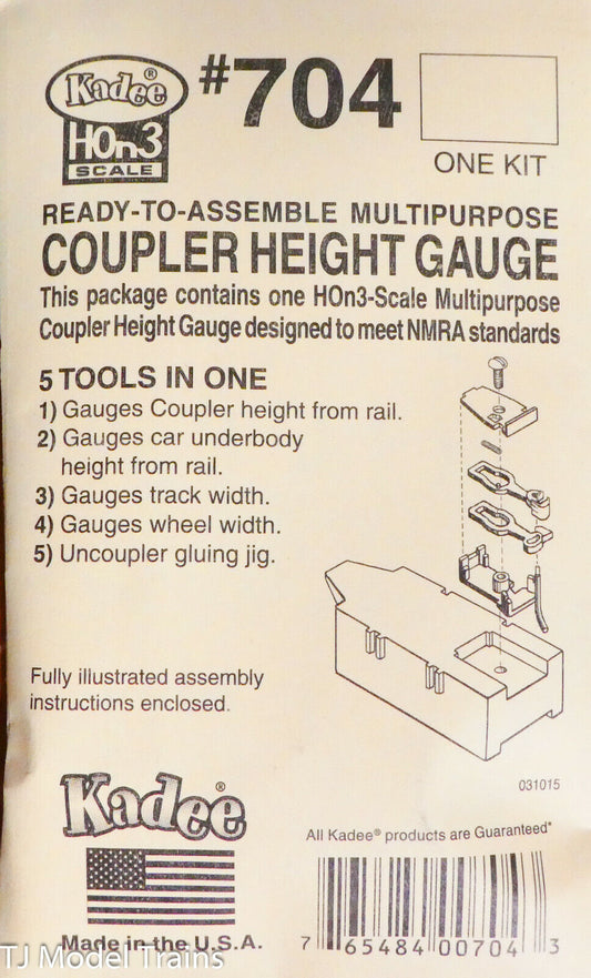 Kadee #704 Coupler Height Gauge -- For HOn3 Equipment  ( HOn3 )