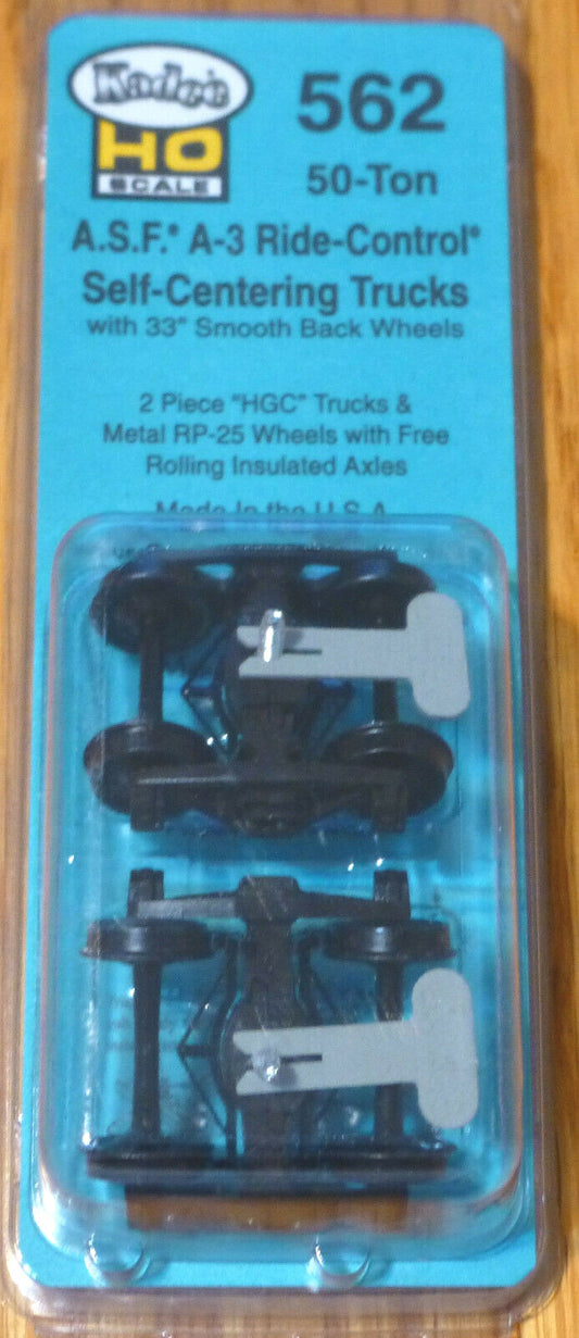 Kadee HO #562 A.S.F. A-3 Ride-Control Trucks (50-Ton) Self-Centering