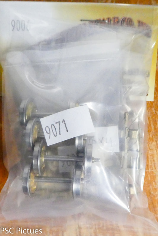 Precision Scale On3 #9006 Trucks,#1 Carter Bros. Freight, 4'-0" Wheels, Westside