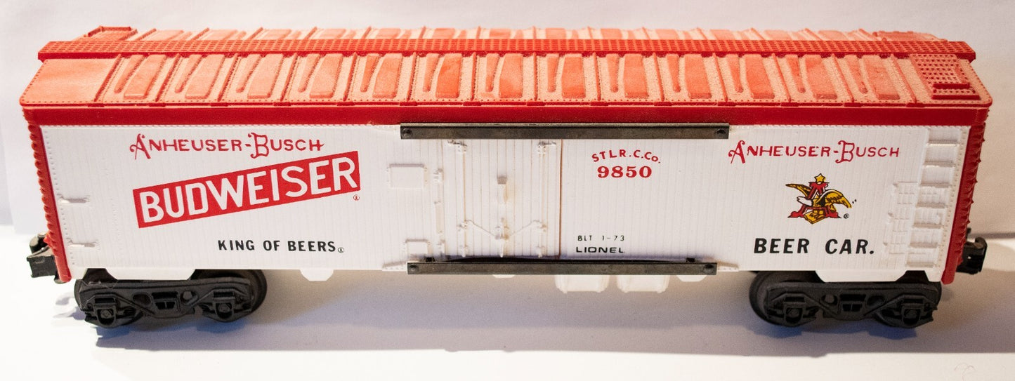 Lionel O Scale  #6-9850 Budweiser Billboard Reefer Car