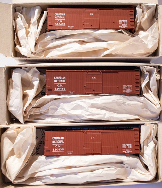 Accurail HO #8169 36' Double-Sheathed Boxcar 3-Pack - Kit -- Canadian National #