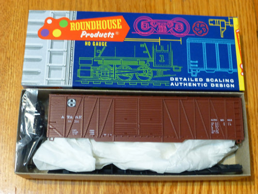 Roundhouse HO #2133 (Rd #66201) Santa Fe 50' S/S Auto-End Box Steel DBL Door