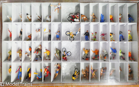 Preiser HO #13005 Sports & Recreation -- Sports & Recreation Set pkg(60) 1:87th