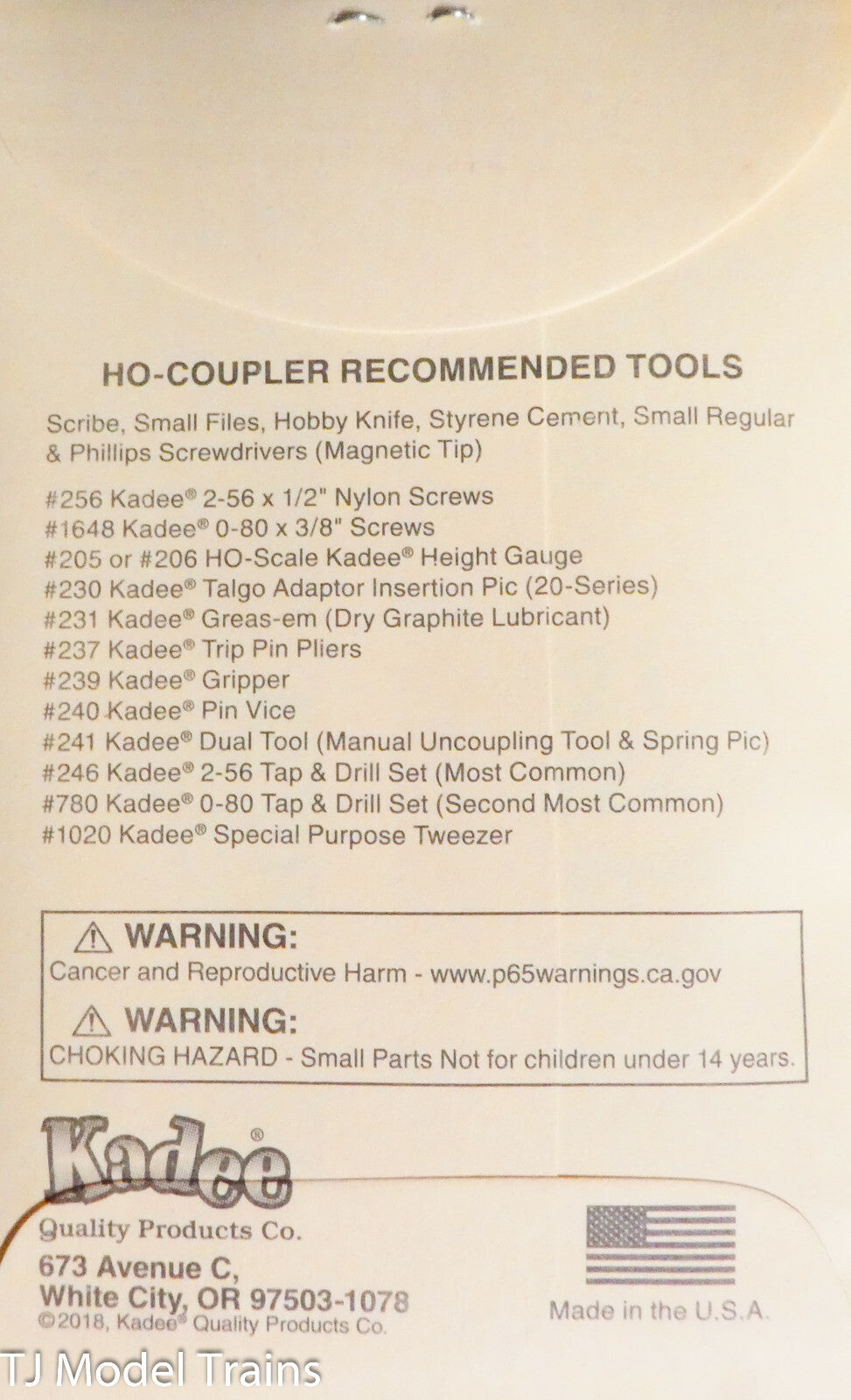 Kadee HO #322 Permanent Magnet Delayed Uncoupler -- Code 83 1 Pair