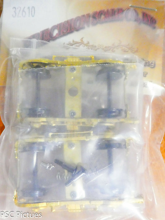Precision Scale HO #32610 Trucks, Comm. 4 Wheel 36" Wheels Double Equal (1 Pair)