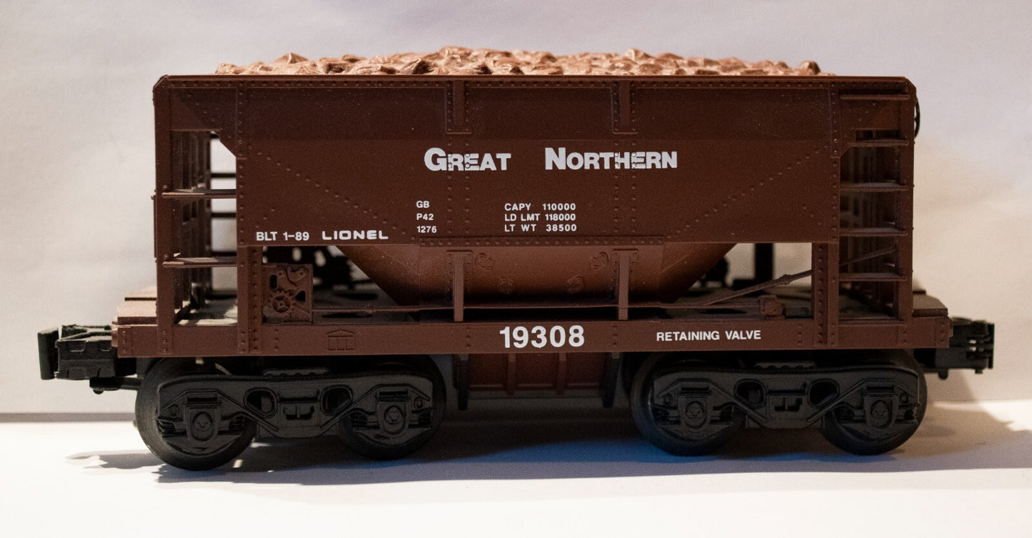 Lionel O Scale (Used) #19308 Great Northern GN Ore Car w/Ore Load