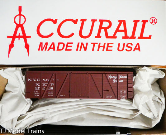 Accurail HO #81401 Nickel Plate (36' Fowler Wood Box Car) (Plastic Kit)