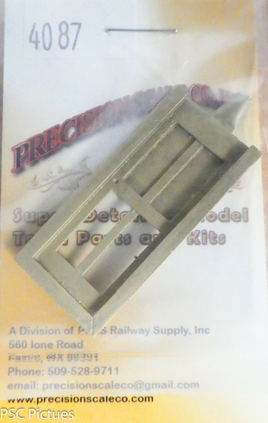 Precision Scale O #4087 Caboose Door, Front & Other applications  (Brass)