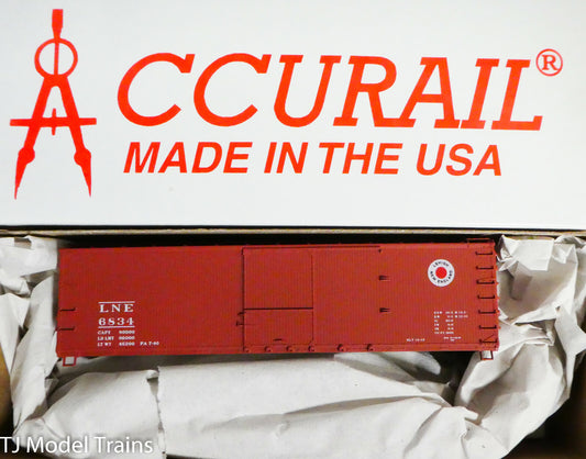 Accurail HO #4643 Lehigh & New England(40' Dbl. Shth. Wood Box (We Combine Ship)