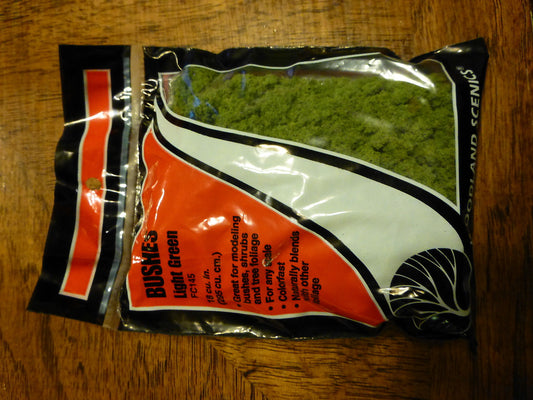 Woodland Scenics #785-145 Bushes Light Green Bag