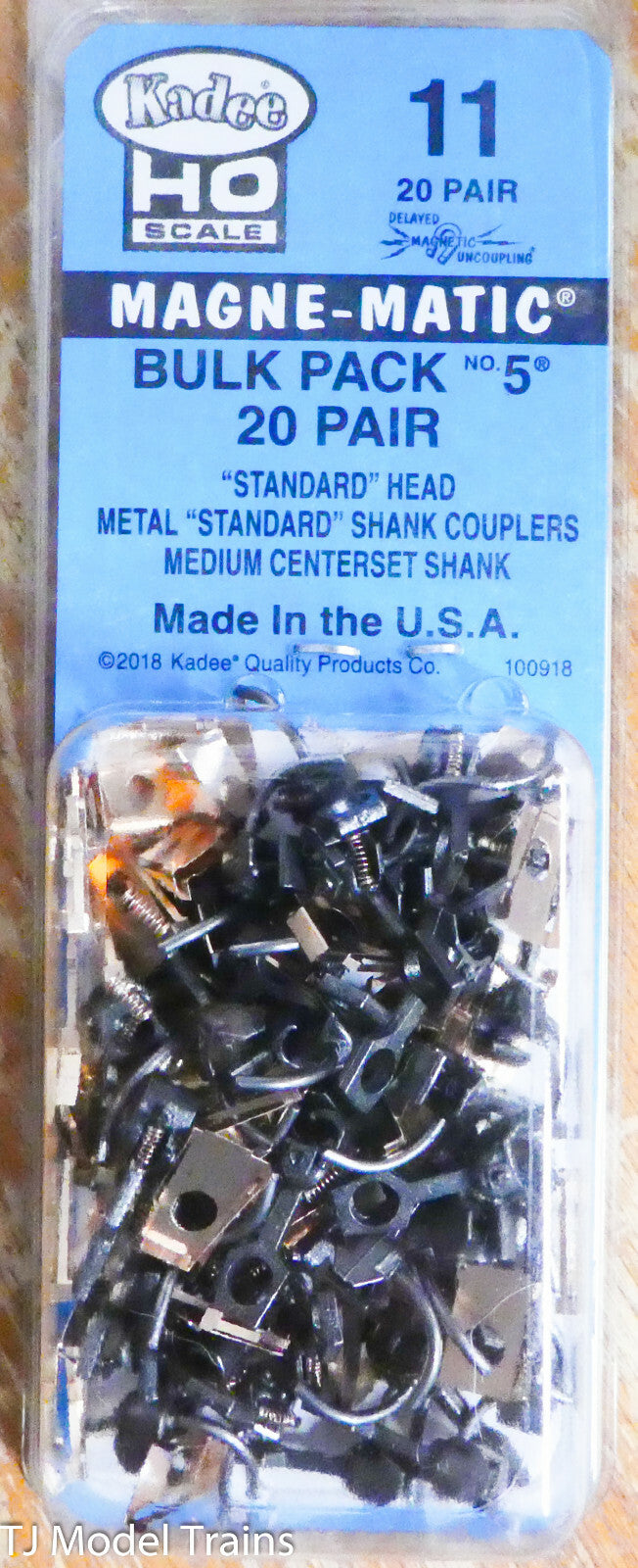 Kadee #11 Bulk Pack 20 pair #5 Metal Couplers (#0011) We Combine Ship