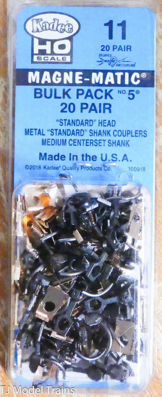 Kadee #11 Bulk Pack 20 pair #5 Metal Couplers (#0011) We Combine Ship