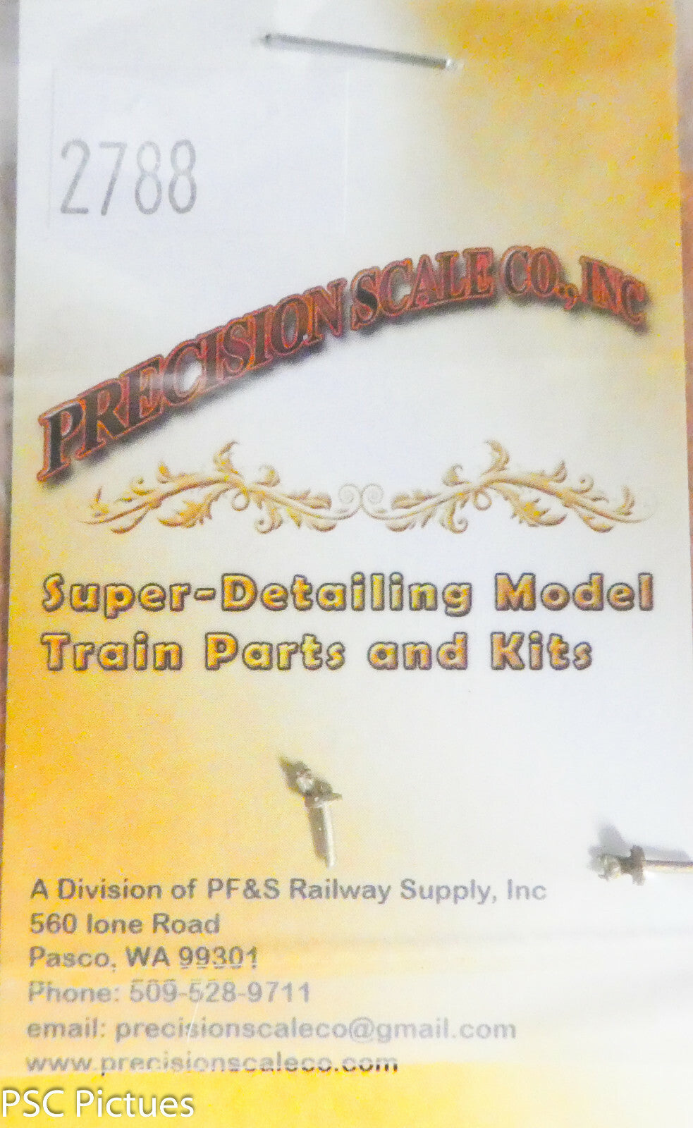 Precision Scale HO #2788 Sander Valve (2 in package) Brass Castings