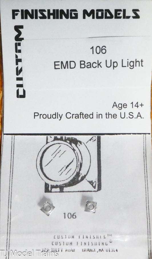Custom Finishing Models HO #106 EMD Back Up Light (White Metal Castings)
