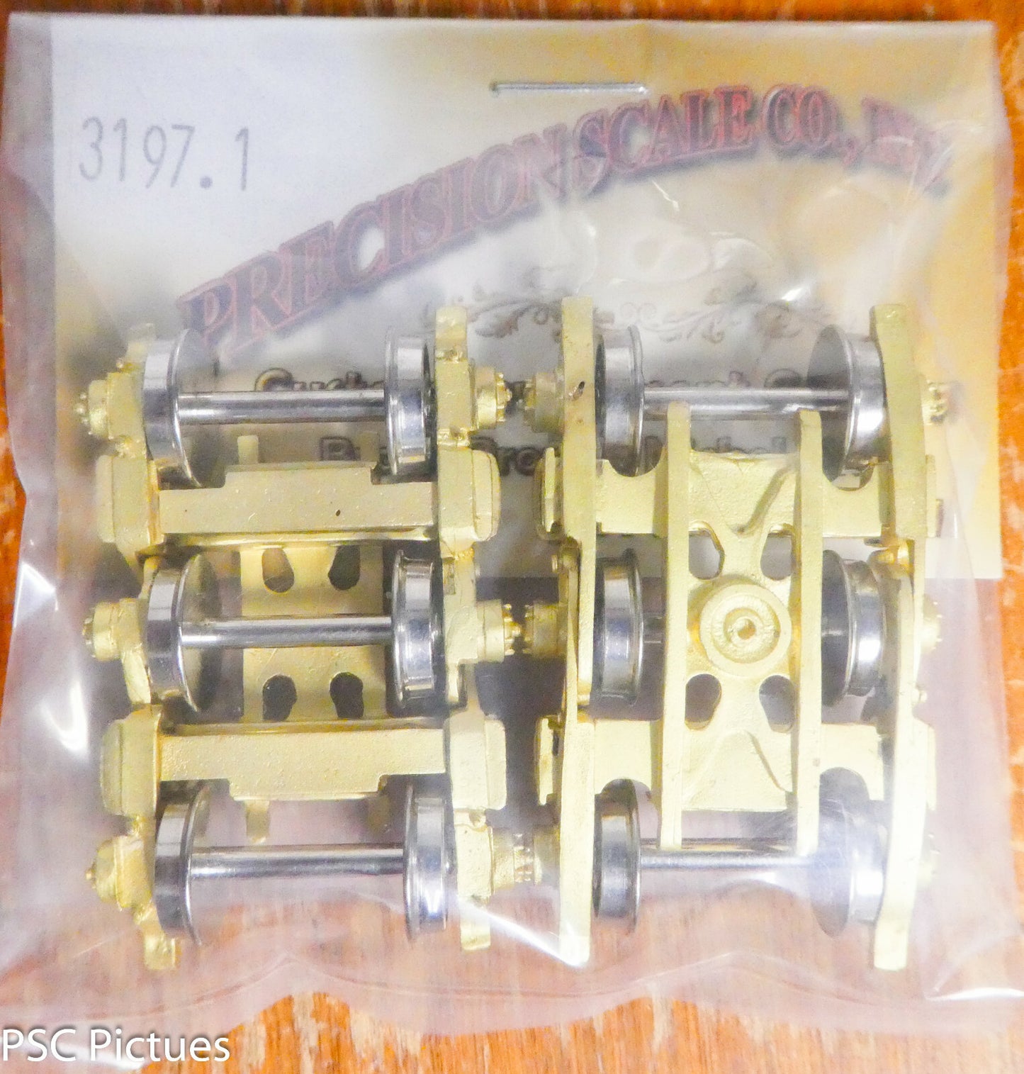 Precision Scale HO #3197.1 Trucks, Heavy Duty, Equalized 6-Wheel Buckeye w/Timki