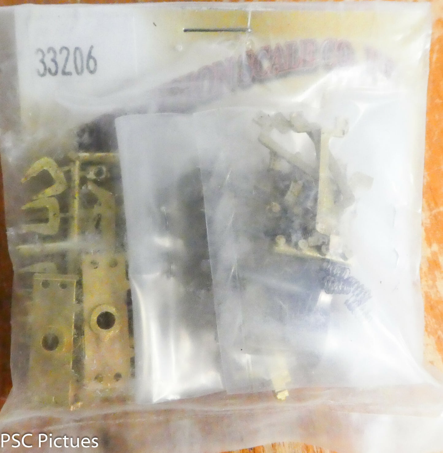 Precision Scale HO #33206 Trucks, 8'-0" WB, 36" Wheels, Swing Motion (Brass Kit)