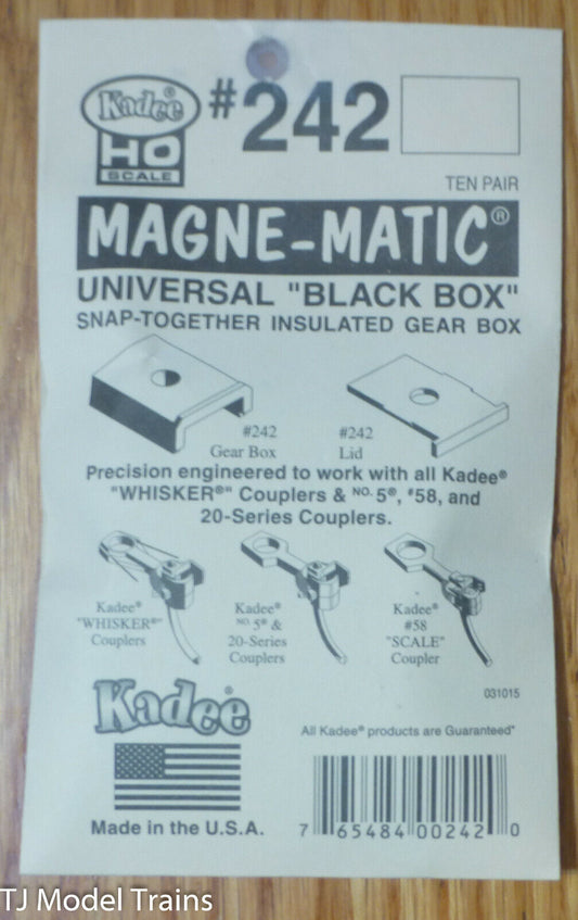 Kadee HO #242 Universal Snap-Together Insulated Draft Gear Box -- 10 Pair
