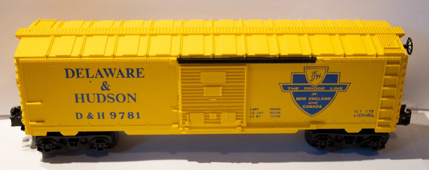 Lionel O Scale  #6-9781  Delaware & Hudson Box Car D & H