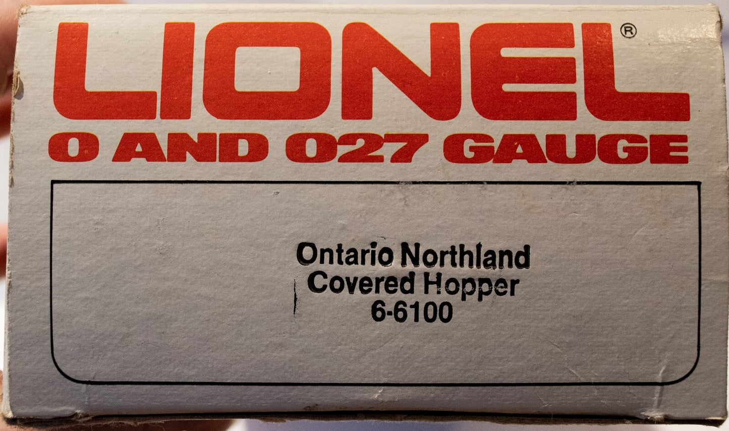 Lionel O Scale  #6-6100 Ontario Northland Covered Hopper