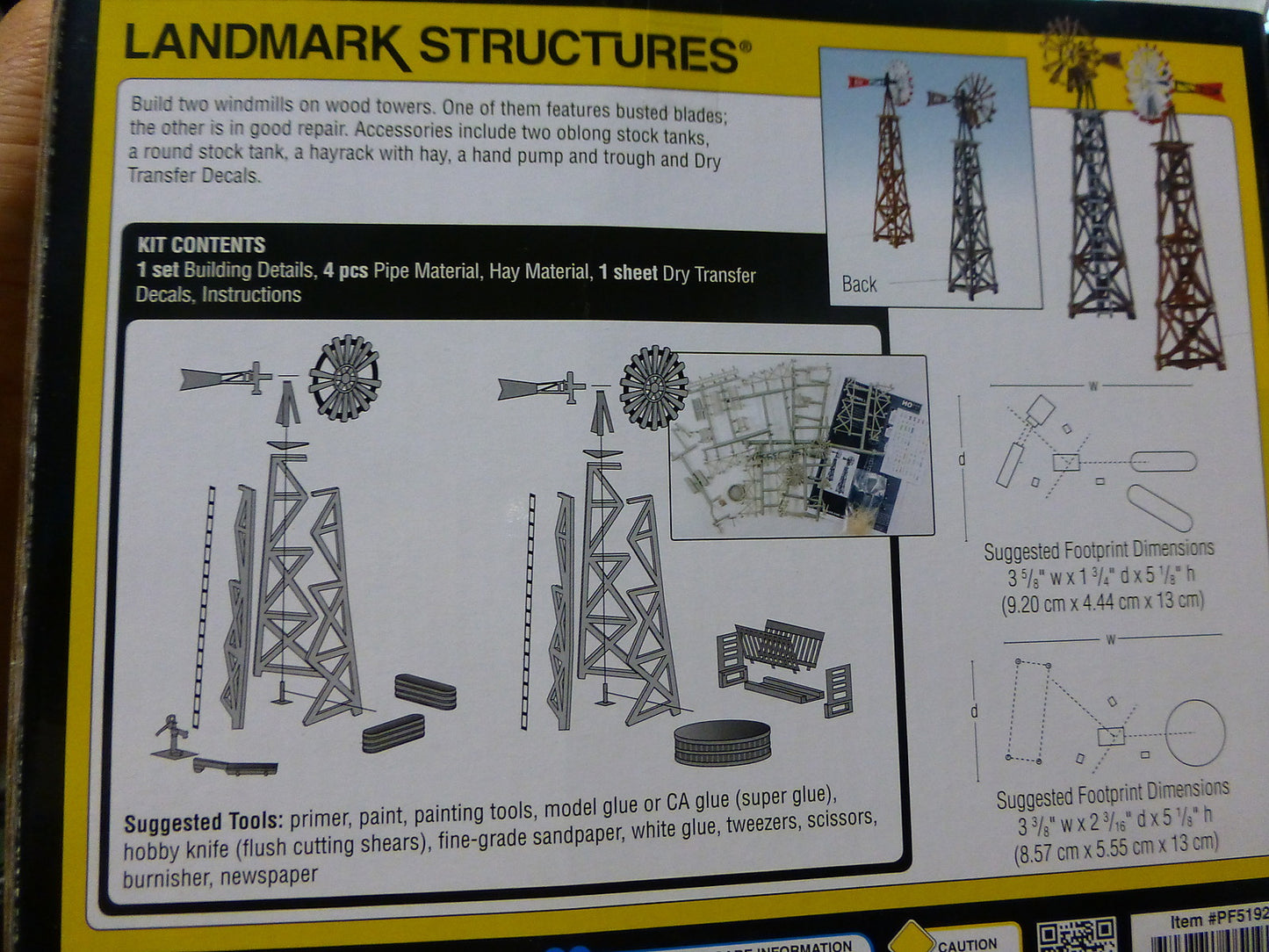 Woodland Scenics HO #5192 Windmills - Landmark Structures(R) -- Kit  Form