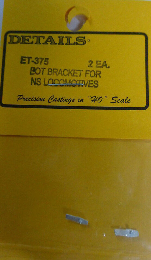 Details West HO #375 EOT Bracket for NS Locomotives (Light Cast Metal)